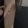 FY-0190 925 Sterling Silver H Letter Tassel Necklace for Women Versatile Trendy Niche Design Collarbone Chain