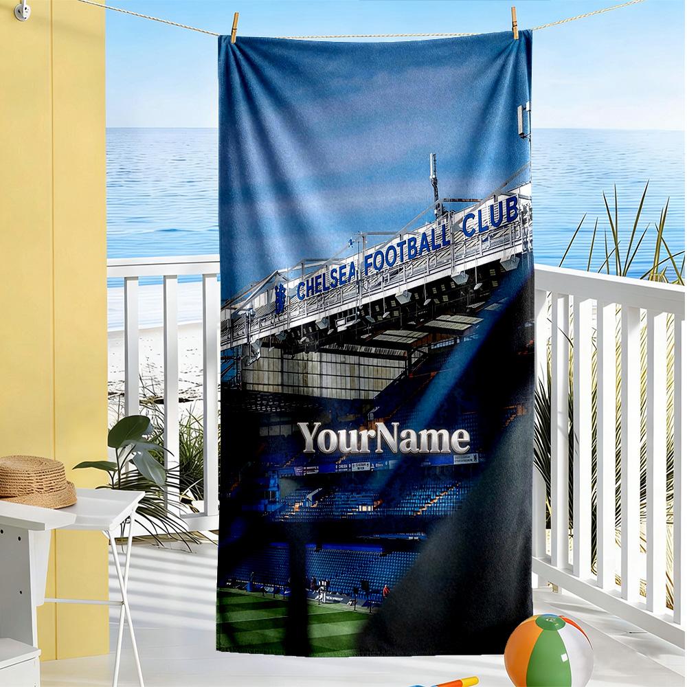 Chelsea Customize Your Name Beach Towel Super Soft & Absorbent Suitable for Sports Travel Swimming Yoga Bathroom Beach And Pool
