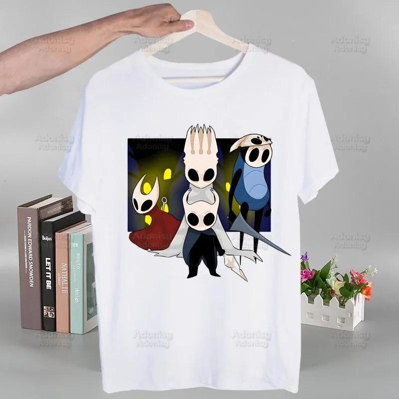 Футболка Hollow Knight с модным принтом, летняя мужская новелла