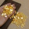 50pcs/set Dollhouse Miniature Gold Bars Model For Doll House Decor Kids Pretend Play Toys Gift