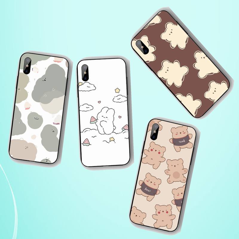 Милый чехол с изображением маленьких животных для iPhone 11 12 13 Pro Max 5s 6s 7 8 Plus X Xr Xs Max SE 2020 13 Mini Case Cover
