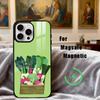 INS МИЛЫЙ Органический Овощной Чехол Для Телефона Для iPhone17,16,15,14,13,12,11 Plus,Pro Max Магнитный Для Magsafe Беспроводной Зарядки