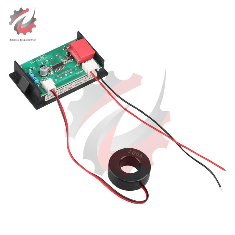 AC60-500V 100A Dual Digital Display Voltage Current Meter LED Voltmeter Ammeter AC Meter Volt Detector Tester