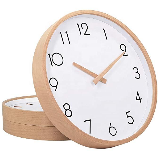 Wall Clock Wood Large Wood Wall Clocks Digital Wall Clock Reloj De Pared Table Kitchen Office Vintage Home