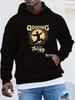 QING QIGONG Plus Size Hoodie - Martial Arts Relax Graphic Print