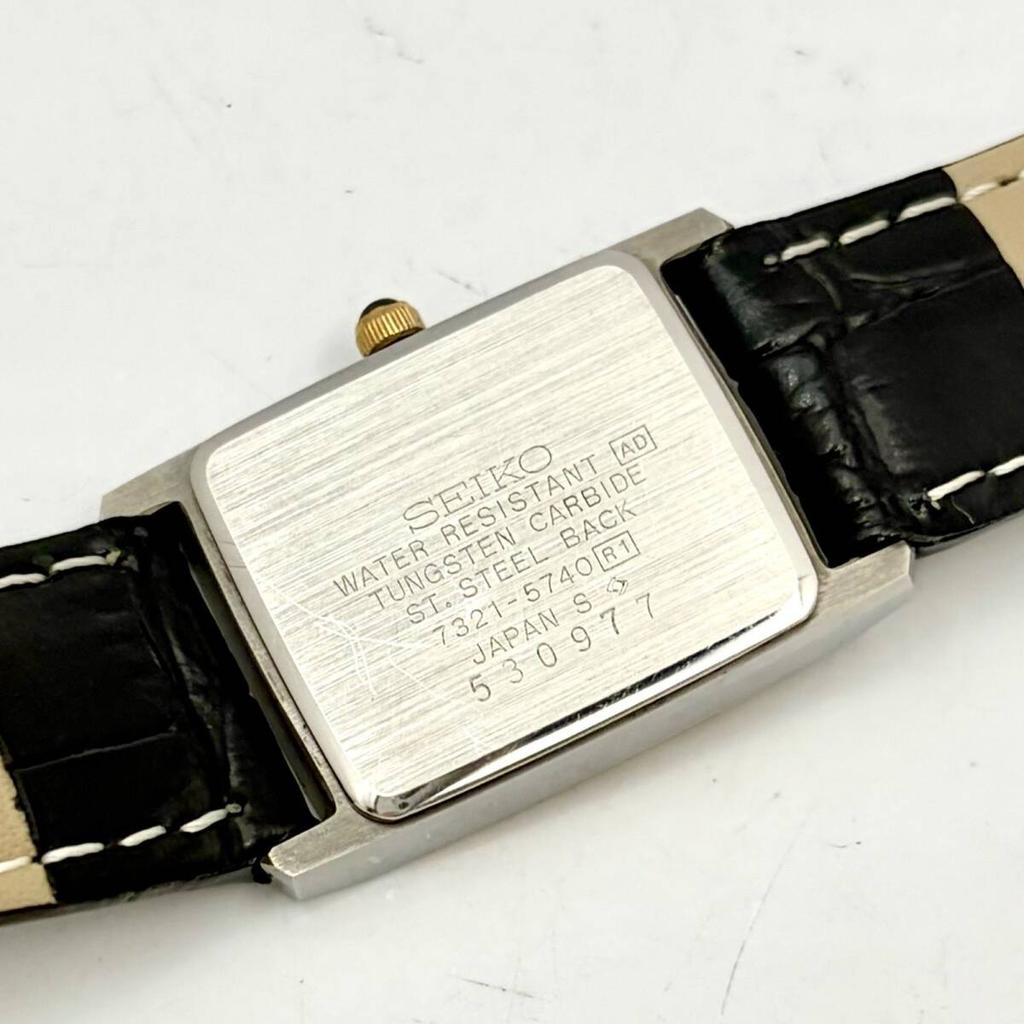 Женские часы SEIKO Exceline Золотой Вольфрам 530977 Новый ремешок [Отличное состояние/Новая батарейка] 7321-5740