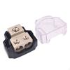 2 Way Amp Power Distribution Block Amplifier Splitter Clear Cover Connecting Lightweight