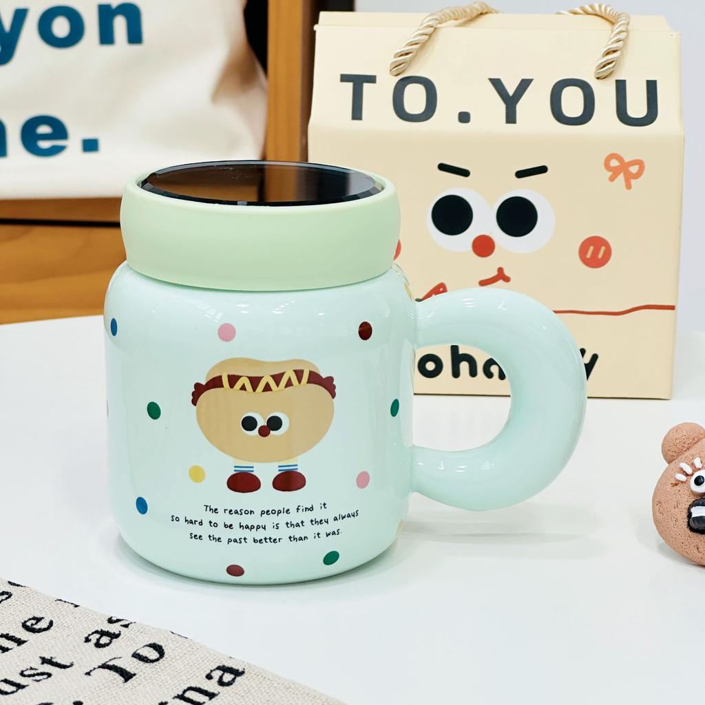 Cute Cartoon Cute Pet Animal Mug Souvenir Gift Box Birthday Party Cute Ceramic Cup Home Breakfast Cup