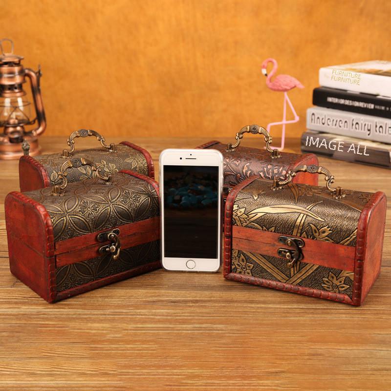 Wooden Chinese Style Storage Box For Accessories And Home Gifts Decorations