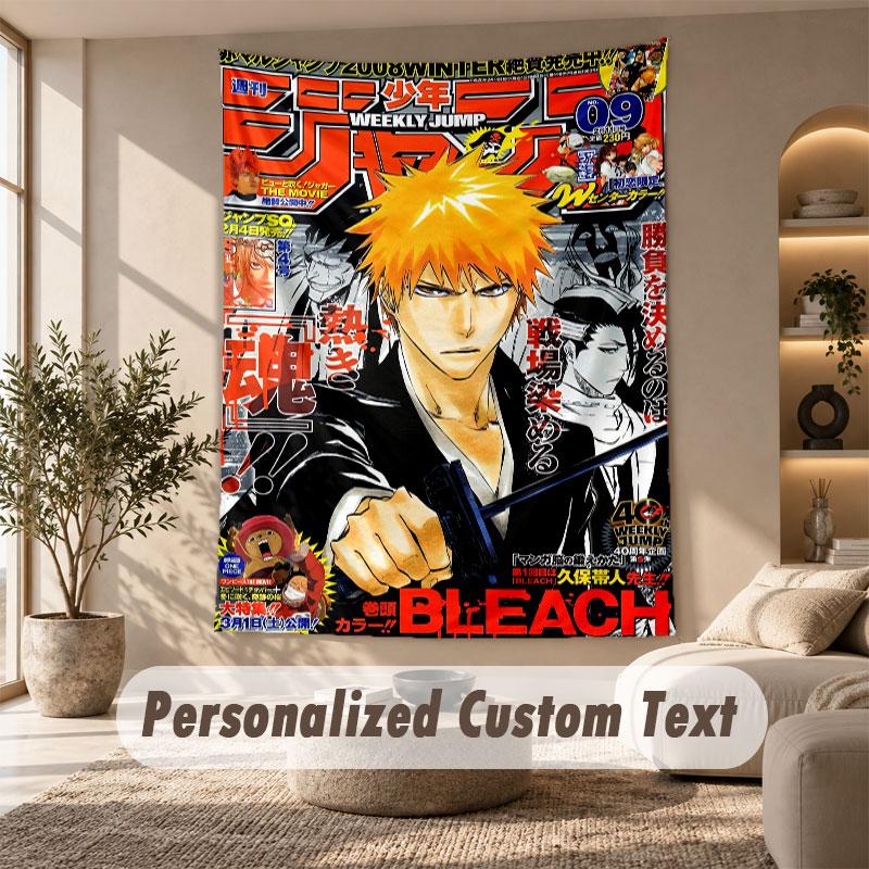 Wall Hanging Tapestry Art Cloth Bedroom Room Background DecorBleach anime