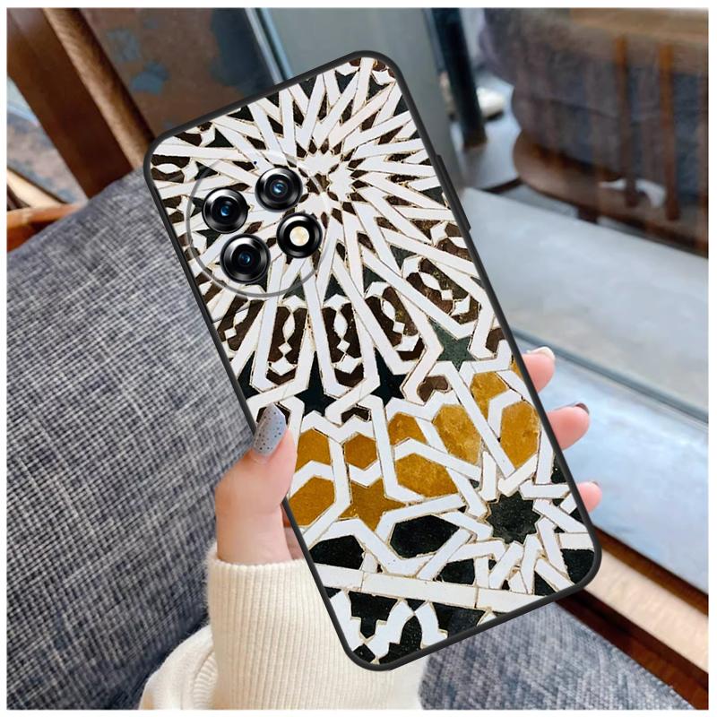Moroccan Tile Case For OnePlus 13T 8T 10T 9 10 Pro 15 13 12 11 13R 12R Nord CE 5 2 3 4 Lite N20 N30 Coque