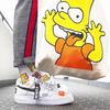 Носки до середины голени Tide Brand Joint Harajuku Ulzzang Гонконгский ветер Мультяшные носки из чистого хлопка