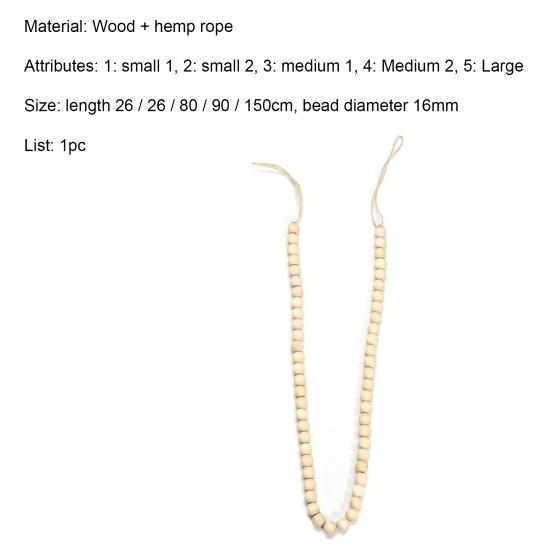  Hanging Beads Solid Color Wall Art    Bohemian Style Attractive Wall Window Door Beads Pendant for Kids Room