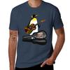 Penguin Busking TShirt Simple Casual Short Sleeve Cotton TShirt