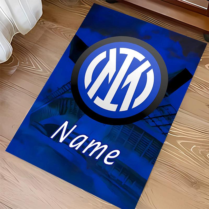 Custom personalization Inter Milan Print Area Rug - Soft, Washable Non-Slip Indoor Mat,Living Room,Home&Office Decorative Rug