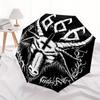 Devilish Design: Baphomet with Inverted Cross Circular StickerUmbrella, Portable 3-Fold Umbrella for Men & Women,Christmas Gift ES207