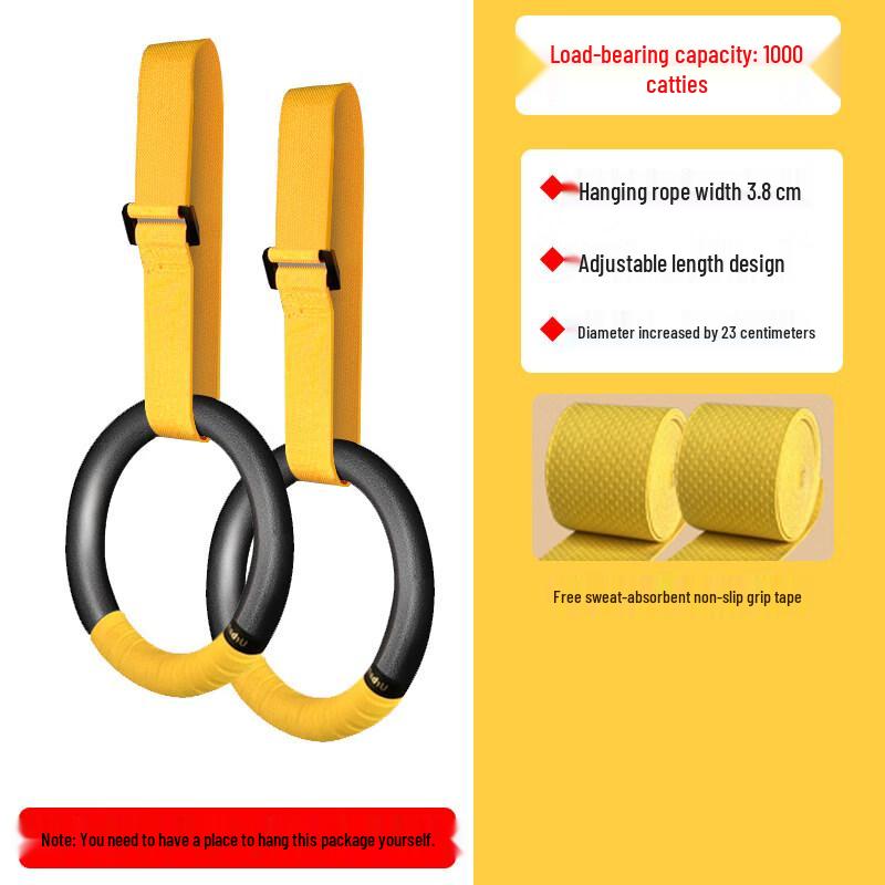 Indoor Pull-Up Rings & Horizontal Bar Set