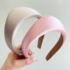 Simple Triangular Solid Color Headband Anti Slip Adult Wide Edge Headband For Girls Retro 2025  Hair Accessories Gift