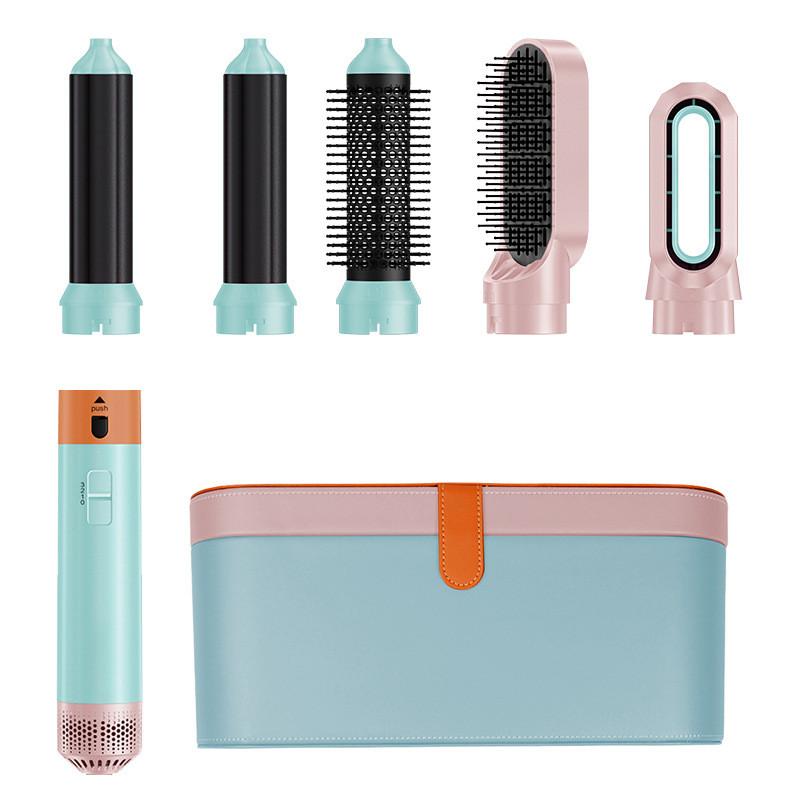 Многофункциональная расческа с горячим воздухом 5-в-1 для выпрямления и завивки, фен двойного назначения, высокоскоростная автоматическая плойка