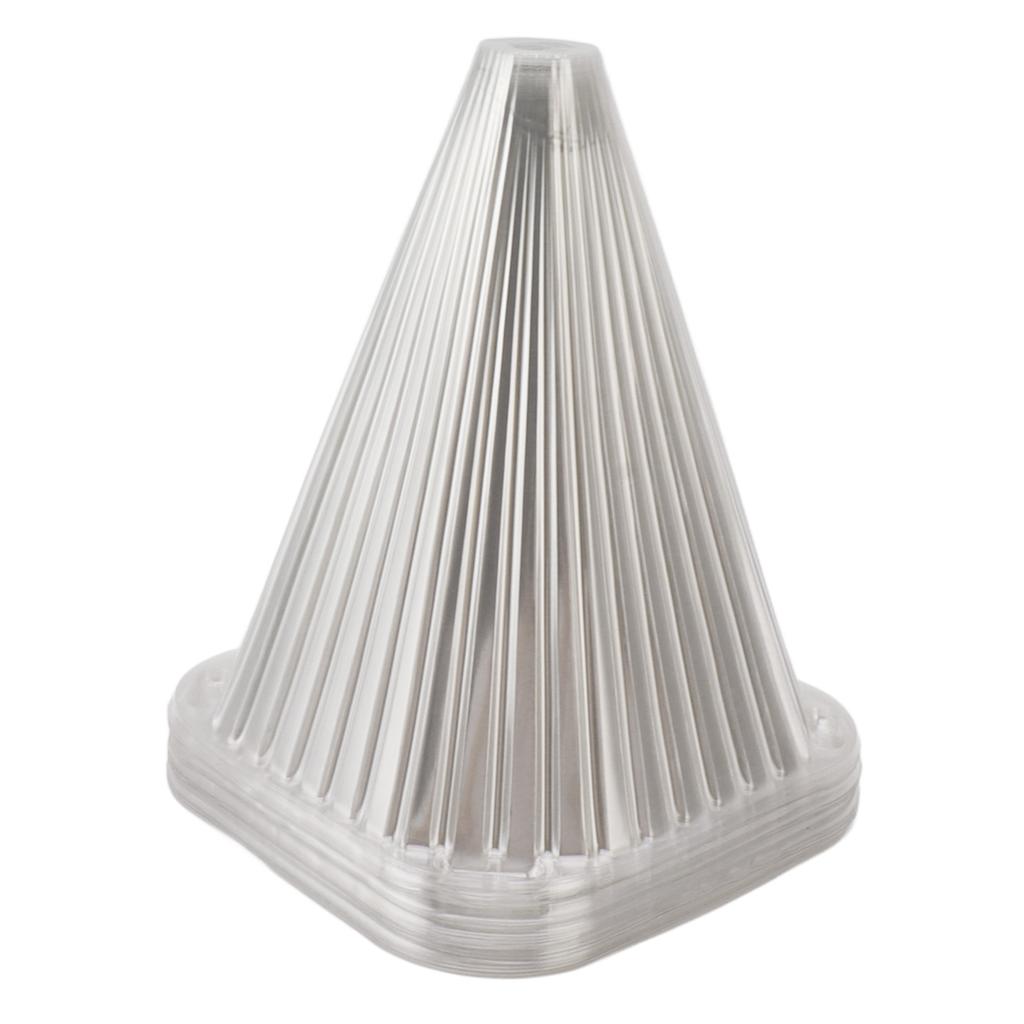 20Pcs Garden Cloche Frost Protection Transparent Rectangular Reusable Cloche Plant Bell Cover