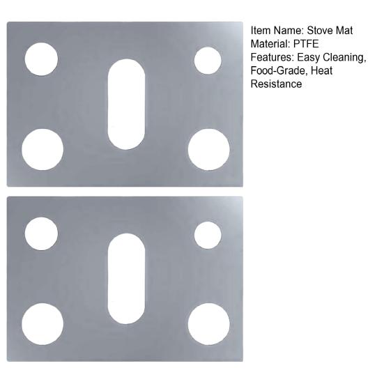 1/2 шт. Коврик для газовой плиты Легко чистить Антипригарное Многоразовое покрытие Термостойкий Защитный коврик для варочной панели Кухонный предмет первой необходимости