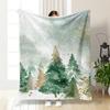Christmas cartoon digitalprinted polyester Bedroom velvet flannel soft sofa cover blanket Fleece soft sofa cover blankets