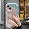 Phone Case: 2D flat design, fits iPhone 12 to 18 Pro, phone decoration, pink butterflies, beach waves, perfect for Halloween and Christmas gifts