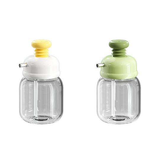 100ml Glass Seasoning Bottle Press-and-Control Cruet Container Oil Soy Sauce Vinegar Dispenser Kitchen Tool
