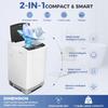 Портативная стиральная машина 17,8 фунтов Nictemaw, портативная стиральная машина, комбинированная стиральная машина и сушилка 2,3 куб. фута с сливным насосом, 10 программ 8 уровней воды