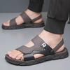 Men's Non-Slip Waterproof Summer Sandals, Soft Bottom, Wear-Resistant, Dual-Purpose Outdoor Beach Footwear.