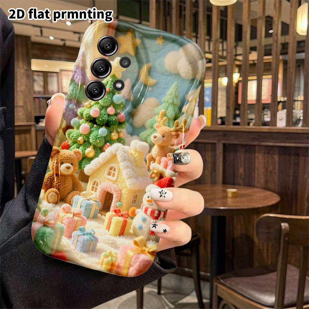 Чехол для телефона: 2D плоский, подходит для Samsung Galaxy A34 A35 M05 M06 S20 S22 S21 FE Plus 5G, защитный чехол, маленький шерстяной домик, идеальный Рождественский и Хэллоуинский ho