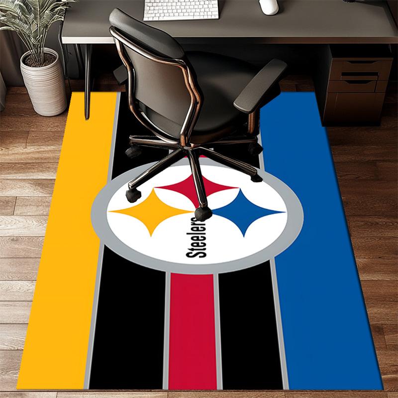 Pittsburgh Steelers Rug Game Carpet, Floor Mat for Bedroom Living Room Entryway Rug, Home Decor Idea Gift for Christmas birthday