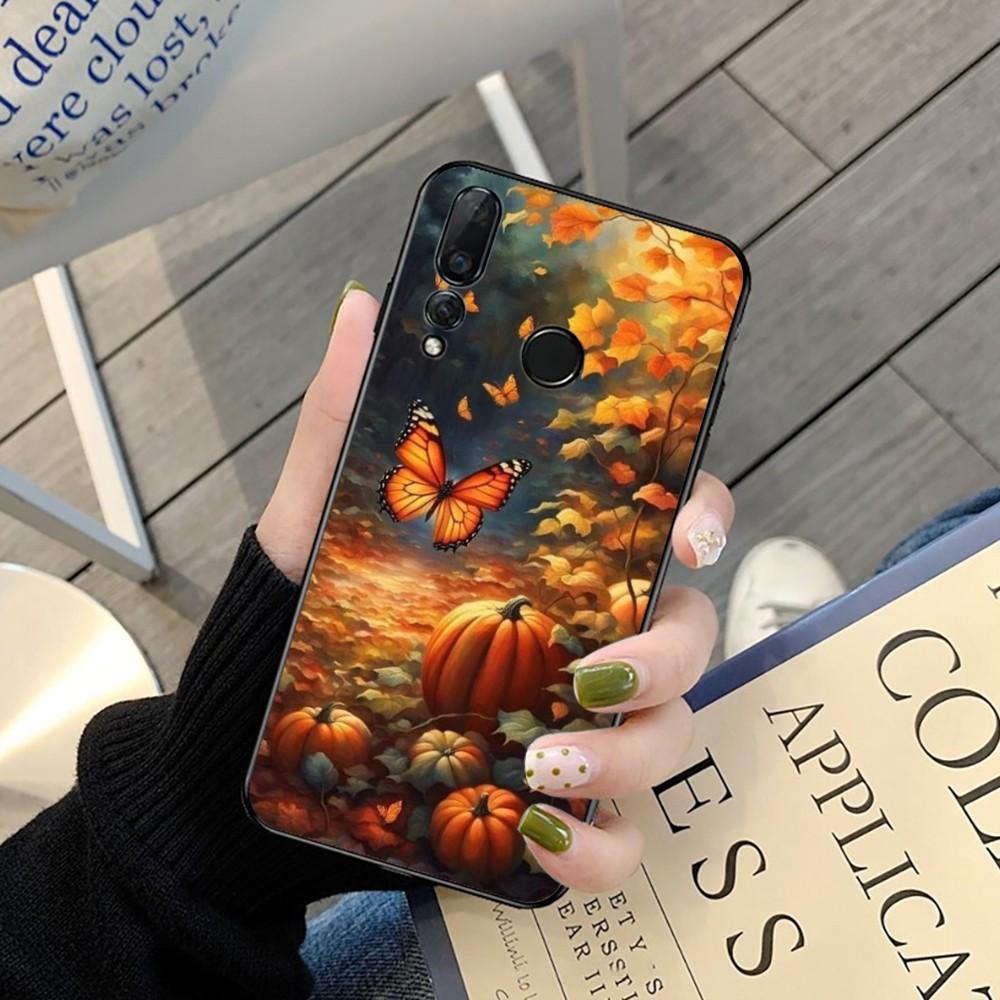 Чехол для телефона «Счастливая осень» с тыквой для Huawei Y9 6 7 5 Prime Enjoy 7s 7 8 Plus 7a 9e 9plus 8E Lite Psmart