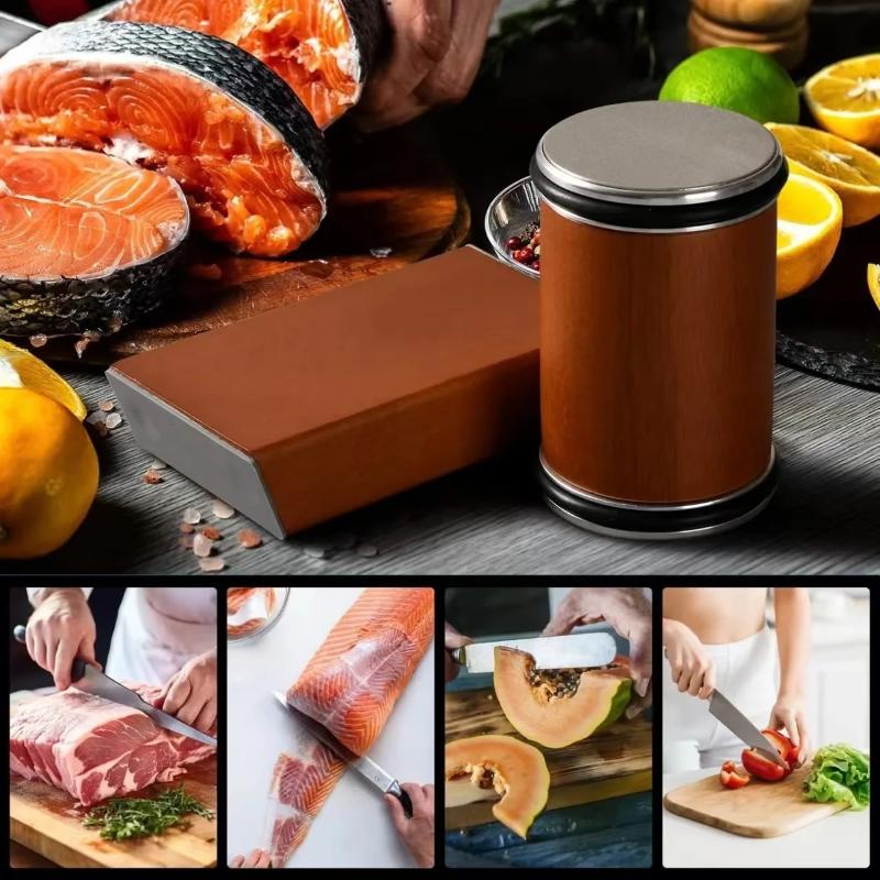 Точилка для ножей с роликами для ножей с прямой кромкой, набор для заточки с магнитным углом 15° для кухонных ножей, набор точильных камней