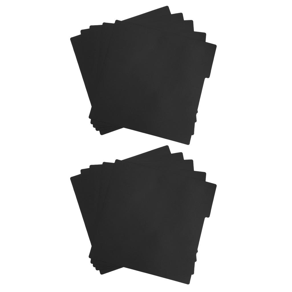 10Pcs Vinyl Record Dividers Cards with Tabs Blank Sorting Label Divider for Record Shelf Storage Organizer Heavy Duty Plastic