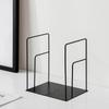 Hollow Metal Bookends Sturdy Desktop Bookshelf Durable Simple Book Stand  Students
