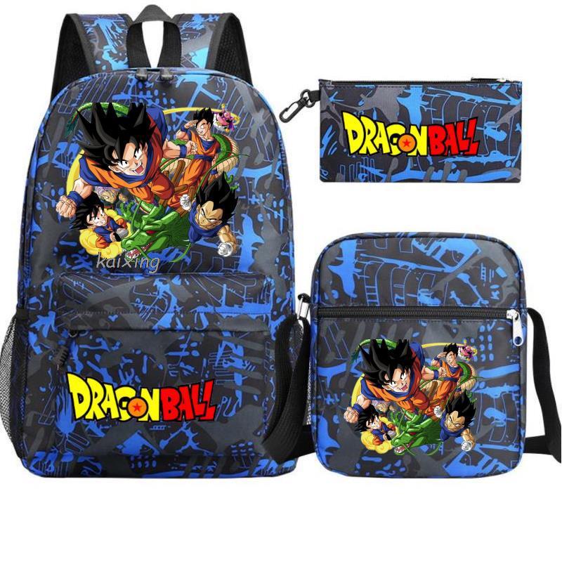 Youth Backpack Student Shoulder Bag Travel School Bag 3-Piece Set