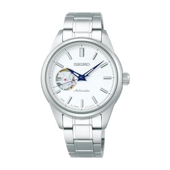 SEIKO SELECTION SSDE009 Женские часы Сделано в Японии Механические Автоматические (с ручным заводом) Открытое сердце Белый циферблат Нержавеющая сталь