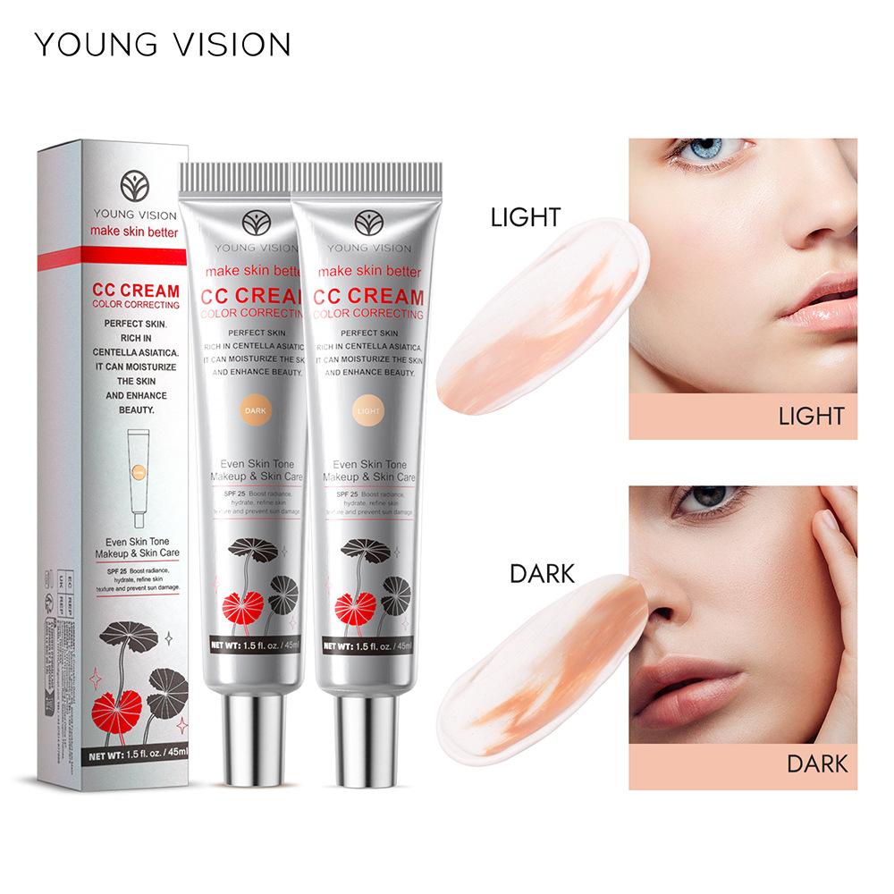 Centella CC Cream Concealer Invisible Pores Moisture Waterproof Anti-sweat Primer Naturally Lasting Women Makeup Tinted Base