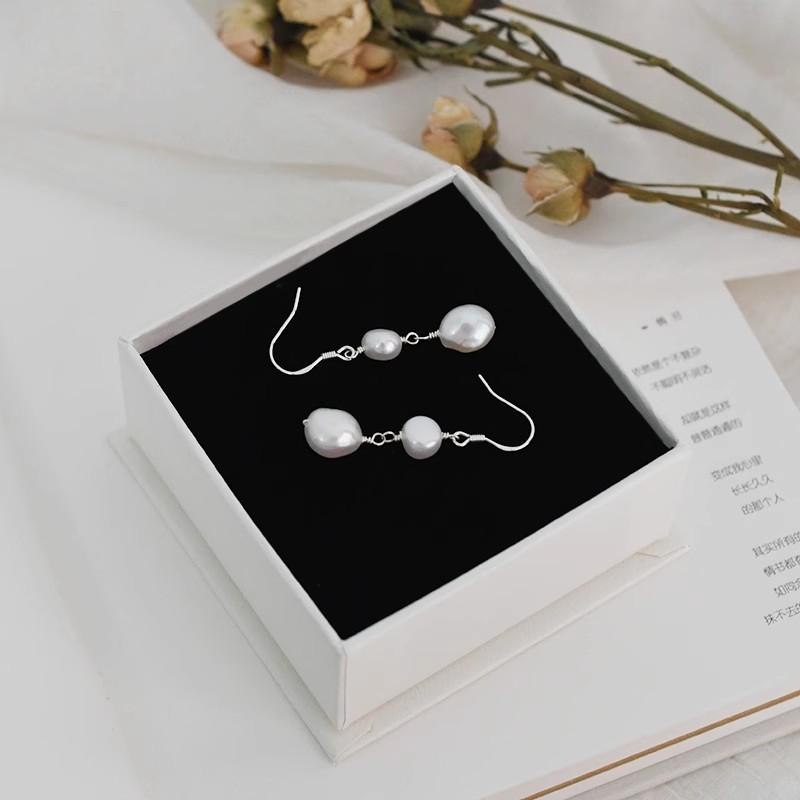 Серьги из натурального пресноводного жемчуга в стиле барокко, серебро 925 пробы, модные женские серьги в стиле ретро