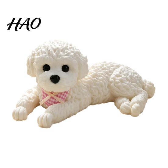 Quiet Fidget Toys for School Cute Squeeze Dog Stress Relief Toy, Soft TPR Sensory Toy Focus Enhancing Tools Kids Adults, Small Teddy Shape Relaxation