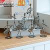 Креативная металлическая фигурка Железного Человека - Декор для дома и рабочего стола Ретро ремесло
