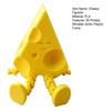 Новинка: Сырная скульптура с подвижными суставами, 3D-печатная забавная фигурка сырного ломтика, фиджет-игрушка для снятия стресса, аксессуары для офисного стола