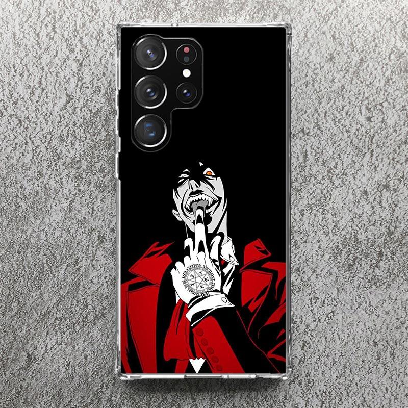 Мягкий чехол с принтом из аниме A-Alucard Hellsing для Samsung Galaxy S25 Edge S24 S23 S22 Ultra S21 Plus S20 FE Чехол для телефона S10 + Узор