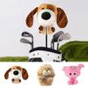 Dog/Pig/Lion Shape Golf Club Head Cover Plush Golf Club Head Protector Golf Accessories