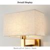 Настенные бра Современные настенные бра для спальни с тканевым абажуром 12 Вт E27/E26 Лампа для чтения для гостиной спальни прикроватная