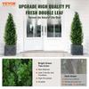 2 Pack 4' Artificial Cedar Topiary Tree Faux Plant UV Decor In/Outdoor