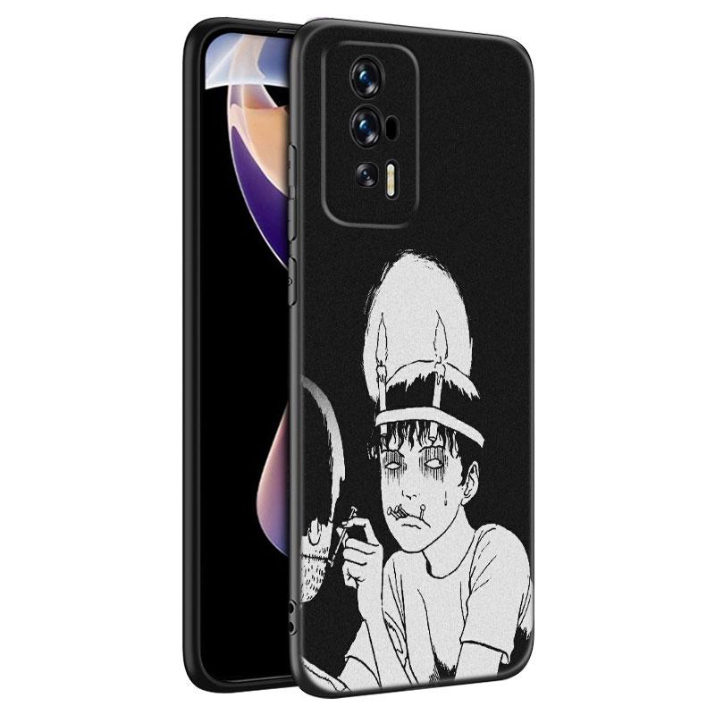 Japanese Horror Manga Black Phone Case For Xiaomi Redmi 7A 8A 9A 10A 11A 9C 10C 12C 13C 11 Prime A1 A2 Plus 12 4G Note 9T 12R