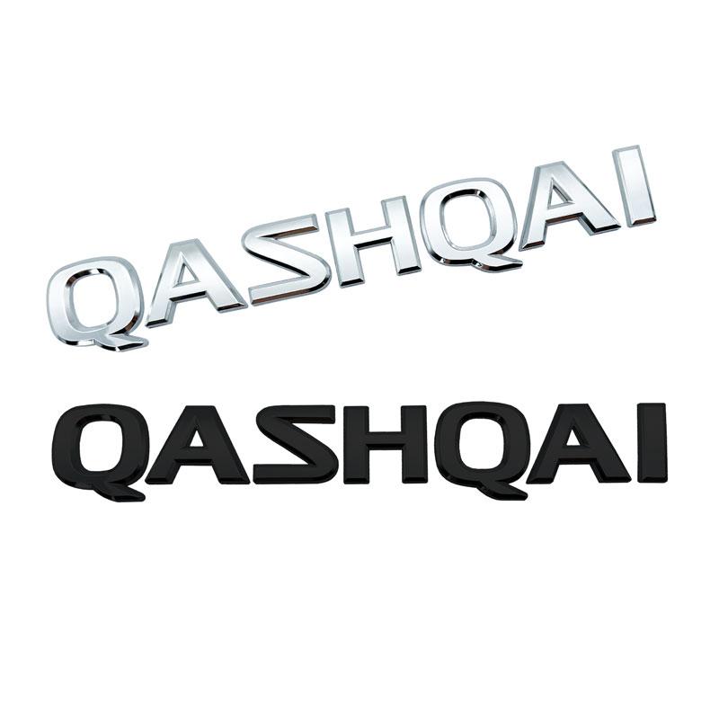 Новая 3D наклейка на кузов автомобиля из АБС-пластика, логотип с буквой QASHQAI, эмблема на задний багажник автомобиля, автоаксессуары