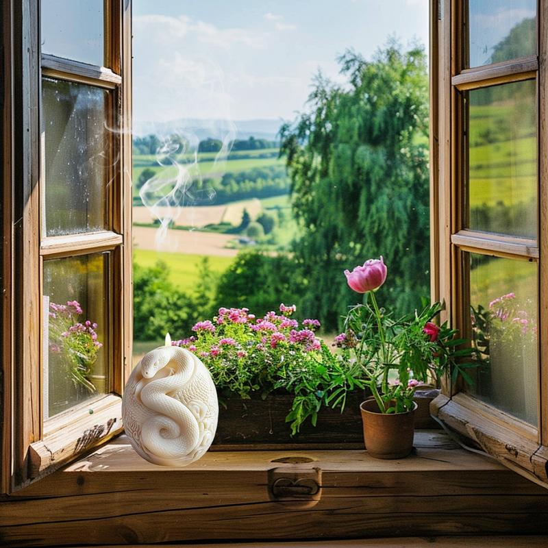 Смола Ароматическая Свеча Змея Рельеф Силиконовая Форма Ручной Работы Гипс Смола Украшения Формы Животное Мыло Принадлежности для Изготовления Свечей